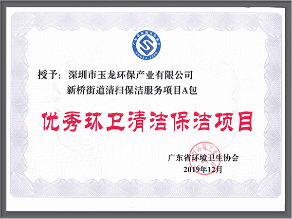 玉龍環保-優秀環衛清潔保潔項目