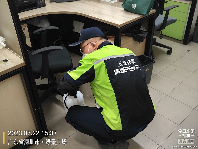 玉龍環保：消毒現場