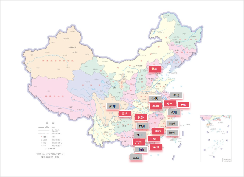 玉龍環保：2023年跨省拿單20強城市分布圖